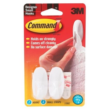 3M 3m Small Designer Hooks With Command Adhesive 17082, 17082 17082